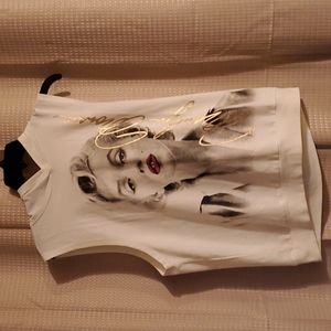 MARILYN MONROE SLEEVELESS  HOODIE  L